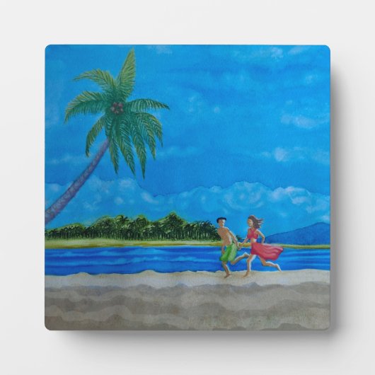 Plaque Photo Hawaiian Beach Run (Devant)