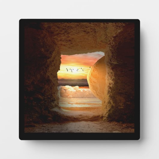 Plaque Photo He is Risen  (Devant)