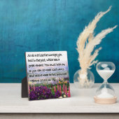 Plaque Photo Hébreux 10:35-36 (Insitu)