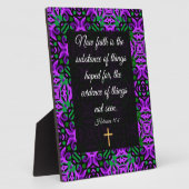 Plaque Photo Hébreux 11:1  (Côté)