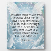 Plaque Photo Hébreux 12:1 (Devant)