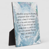 Plaque Photo Hébreux 12:1 (Côté)