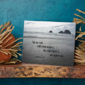 Plaque Photo Hébreux 12:1 Courons avec endurance... (Côté)