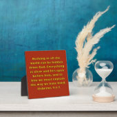 Plaque Photo Hébreux 4:13 (Insitu)