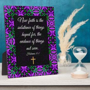 Plaque Photo Hebrews 11:1