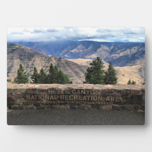 Plaque Photo Hells Canyon Pittoresque Byway, OU