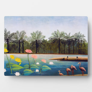 Plaque Photo Henri Rousseau - Les Flamants