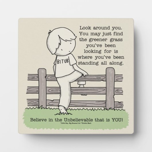 Plaque Photo Herbe plus verte (Devant)