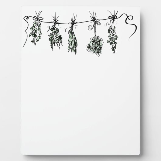 Plaque Photo Herbes du jardin (Devant)