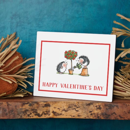 Plaque Photo Hérisson à lunettes Saint-Valentin (Côté)