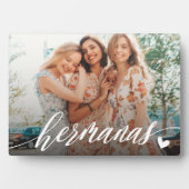 Plaque Photo Hermanas Script Soeurs Espagnoles Photo (Devant)