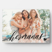 Plaque Photo Hermanas Script Soeurs Espagnoles Photo (Devant)