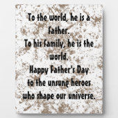 Plaque Photo Héros méconnus (Devant)