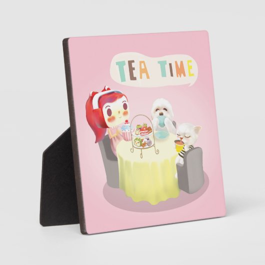 Plaque Photo Heure du thé (Recto)