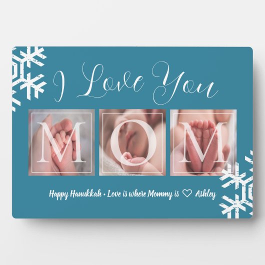 Plaque Photo Heureuse photo Hanoukka (Devant)