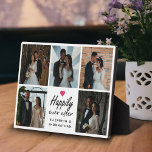 Plaque Photo Heureusement Jamais Après Le Coeur Mariage Photo C<br><div class="desc">Célébrez votre histoire d'amour avec "Happily Ever After Heart Mariage Photo Collage Plaque" de Zazzle! Cette magnifique plaque présente l'élégant scénario "Happily Ever After" avec un charmant coeur rose chaud et les noms personnalisés de la mariée et du marié. Entourez la pièce centrale avec jusqu'à 5 photos de votre couple...</div>