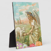 Plaque Photo heureux ange de pâques (Côté)