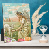 Plaque Photo heureux ange de pâques (Côté)