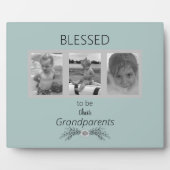 Plaque Photo Heureux d'être leurs grands-parents Multiphoto (Devant)
