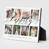 Plaque Photo Heureux pour toujours Collage de photos de mariage (Côté)