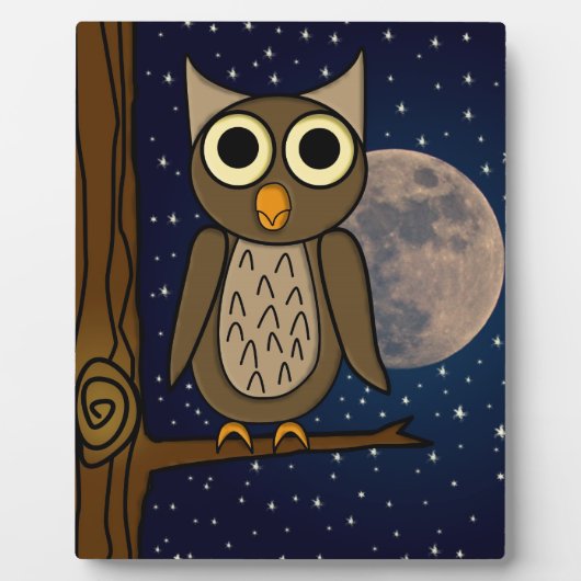 Plaque Photo Hibou (Devant)