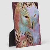 PLAQUE PHOTO HIBOU (Côté)