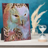 PLAQUE PHOTO HIBOU (Côté)