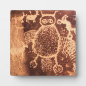 Plaque Photo Hibou Pictograph Utah, canyon de 9 miles (Devant)
