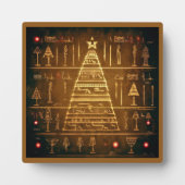 Plaque Photo Hiéroglyphes égyptiens de Noël 3 (Devant)