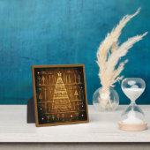 Plaque Photo Hiéroglyphes égyptiens de Noël 3 (Insitu)