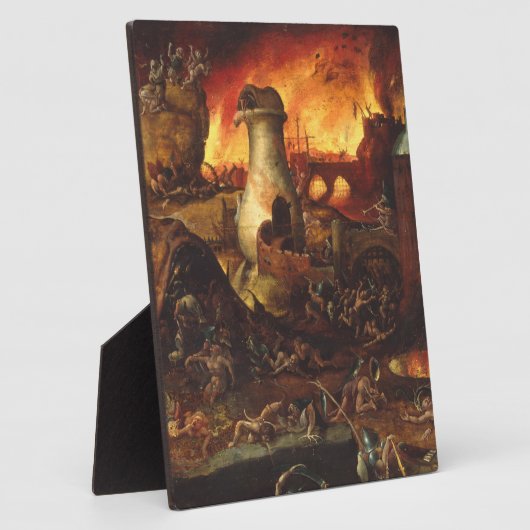 Plaque Photo Hieronymus Bosch - Enfer (Côté)