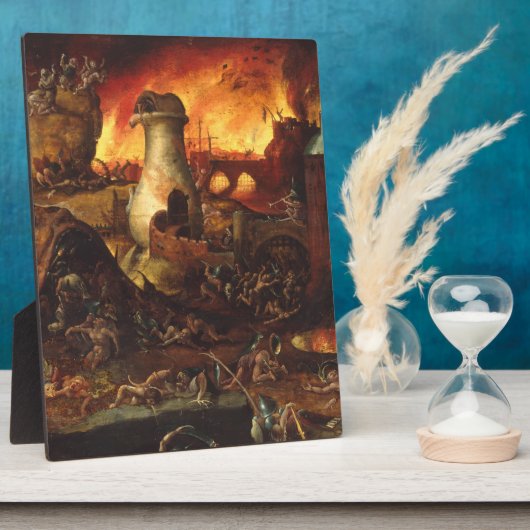 Plaque Photo Hieronymus Bosch - Enfer (Côté)