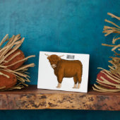 Plaque Photo Highland cow (Côté)