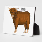 Plaque Photo Highland cow (Côté)