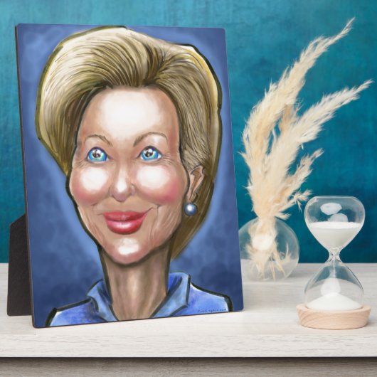 Plaque Photo Hillary Clinton (Côté)