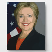 Plaque Photo hillary clinton (Devant)
