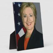 Plaque Photo hillary clinton (Côté)
