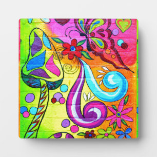 Plaque Photo hippie amour super