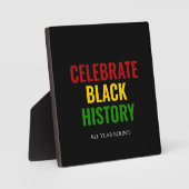 Plaque Photo HISTOIRE NOIRE MOIS Célébrer toute l'année (Recto)