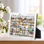 Plaque Photo Histoires de famille Personnalisé 84 Collage d'ima<br><div class="desc">Créez votre propre bloc photo de famille personnalisé. Facile à personnaliser en ajoutant vos photos préférées et du texte personnalisé.</div>