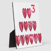 Plaque Photo Ho Ho Ho Collection Coeurs. (Côté)