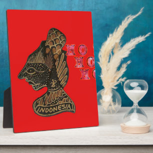 Plaque Photo Ho Ho Ho! Merry Christmas Indonesia cute retro vin