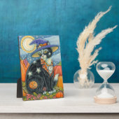 PLAQUE PHOTO HOCUS POCUS NOIR CAT WITCH & MOUSE HALLOWEEN (Côté)