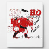 Plaque Photo HOHOHO Avoir un merveilleux Noël avec gratitude (Devant)