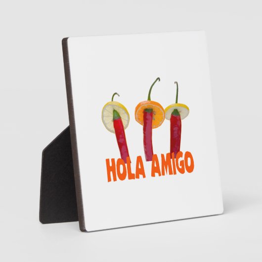 Plaque Photo Hola amigo (Recto)