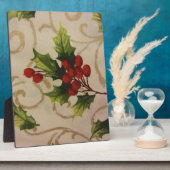 Plaque Photo Holly Berries (Côté)