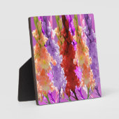 Plaque Photo Hollyhock Elegance, (Recto)