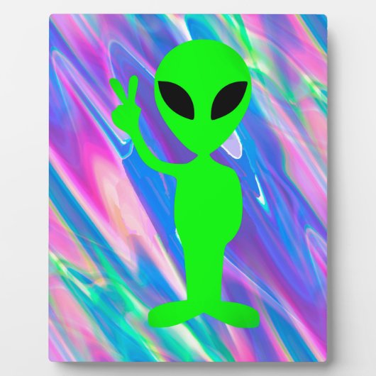 Plaque Photo Hologramme alien (Devant)
