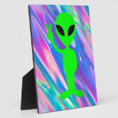 Plaque Photo Hologramme alien (Côté)