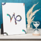 Plaque Photo hologramme Capricorne (Côté)